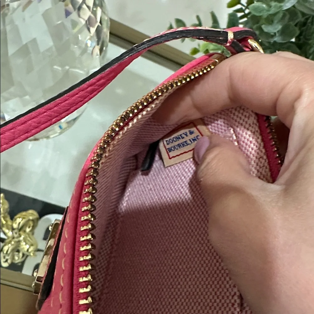 Dooney & Bourke Pebble Grain Tech Top Zip Wristlet - Picture 7 of 12